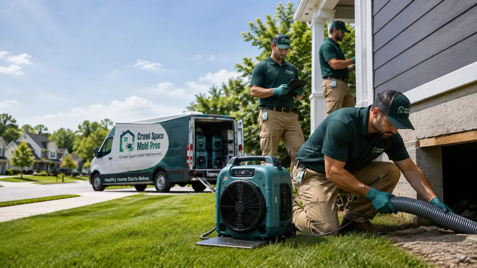 Crawl Space Mold Removal in Kell, IL